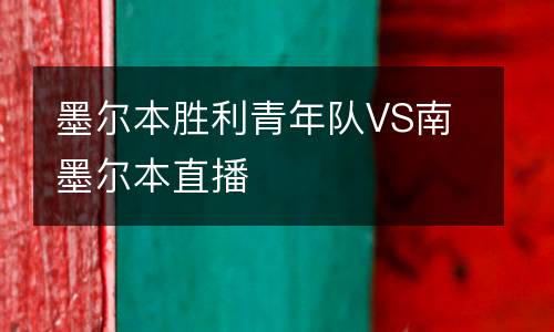 墨爾本勝利青年隊(duì)VS南墨爾本直播